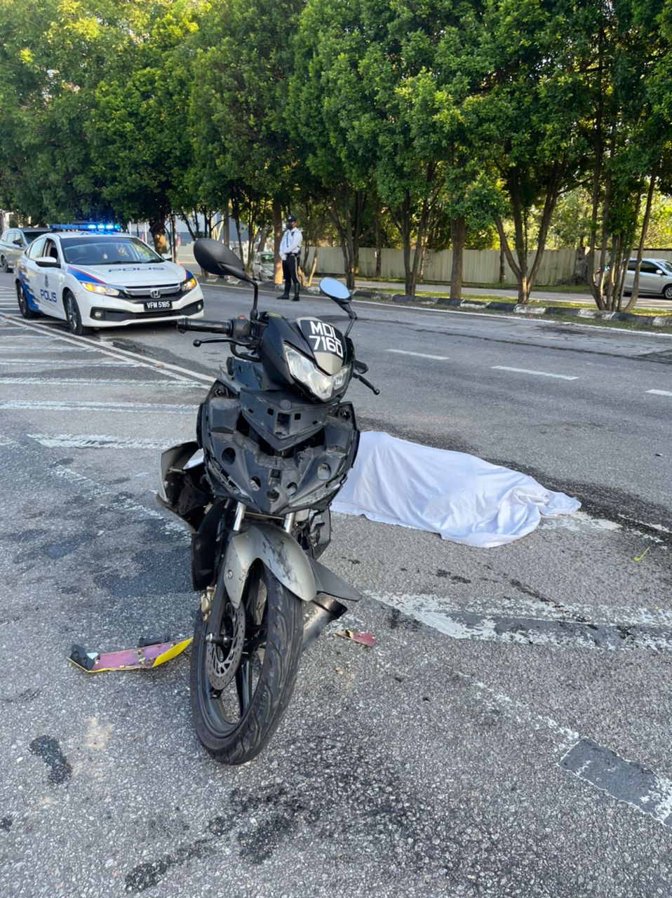 Lelaki Maut Bertembung Motosikal Keluar Simpang