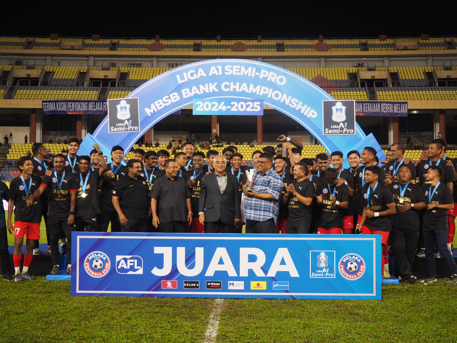 Melaka sah bergelar juara Liga Semi-Pro A1