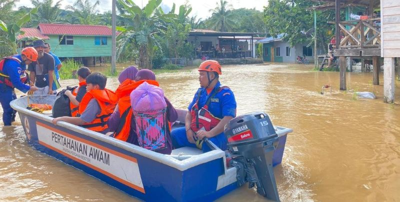 989 mangsa banjir Sabah ditempatkan di enam PPS