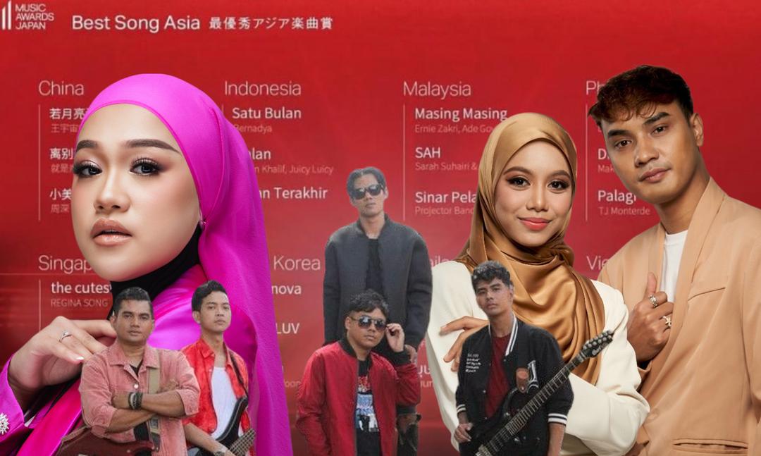 Tiga lagu Malaysia tercalon Best Song Asia