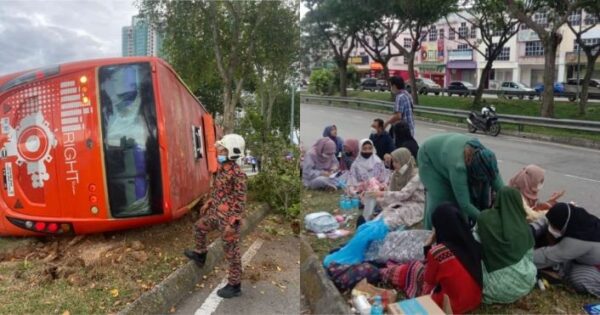 Bas Terbabas Empat Pelajar Usim Cedera