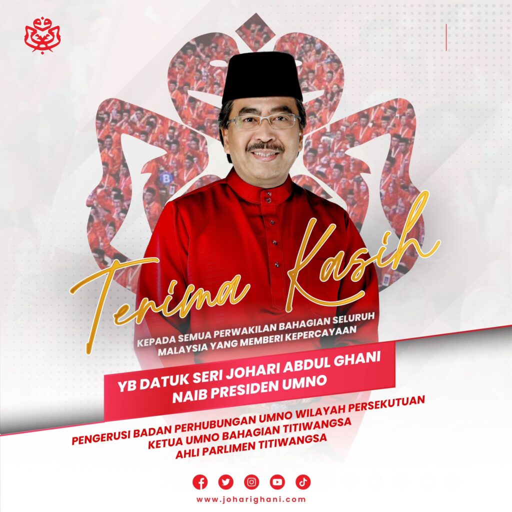 Jawatan Naib Presiden Umno Amanah Dari Akar Umbi Perwakilan Johari