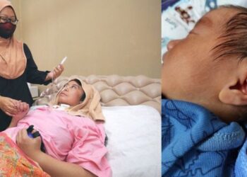 JAHIDAH Nordin akhirnya dapat bersama dengan bayi lelakinya J Eshan Nufail selepas dibenarkan keluar dari hospital semalam.