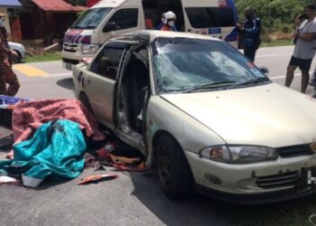 KEADAAN kemalangan yang mengorbankan nyawa seorang pelajar sekolah maut dalam kejadian di Kilometer 24, Jalan Seremban-Kuala Pilah, dekat Jalan Kampung Gedang Terachi, Kuala Pilah, tengah hari tadi.