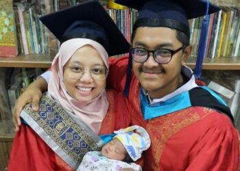 NABILATULKHILWA Khairi Ajmain dan suaminya, Affan Nadzmi bersama anak mereka Uzma Aisyah Affan