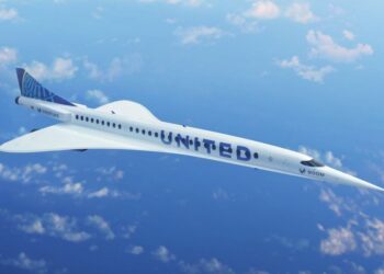 MODEL digital pesawat Overture baharu di United Airlines. - UNITED/BOOM