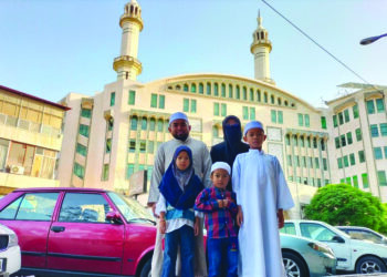 NUR Hidayah Ismail bersama suami dan anak-anak di Damascus, Syria.