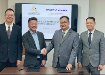 MAJLIS penjualan saham Alaska Mining kepada Nanopac Alaska di Kuala Lumpur, hari ini.