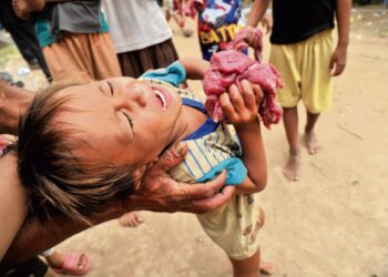 KEDAIFAN dialami penduduk di Kampung Tuek
Thla, Banteay Meanchey, Kemboja menyebabkan
mereka jarang dapat merasai daging. – GAMBAR
HIASAN