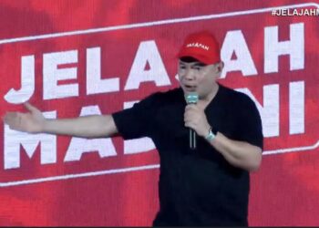 RAFIZI Ramli ketika berucap pada ceramah Jelajah Madani Harapan DUN Seberang Jaya, Pulau Pinang malam tadi.