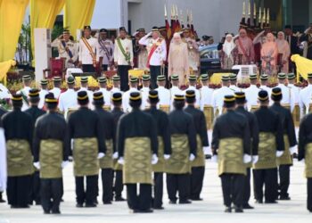 AL-SULTAN Abdullah dan Tunku Azizah Aminah Maimunah Iskandariah berangkat ke Istiadat Perbarisan sempena Hari Pahlawan 2023 di Dataran Pahlawan Negara, Putrajaya. - FB ISTANA NEGARA