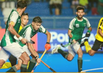 Skuad hoki negara menumpaskan Pakistan 3-1 dalam aksi pembukaan Trofi Juara-Juara Asia 2023 di Chennai, India hari ini. (FOTO: AHF)