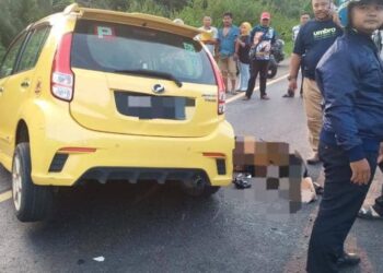 SEORANG remaja maut selepas kereta yang dipandu bertembung dengan sebuah ambulans di Kilometer 40, Jalan Gua Musang-Kuala Krai di Felda Chiku 3, Gua Musang, Kelantan hari ini-IHSAN POLIS