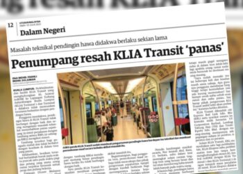 KERATAN laporan Utusan Malaysia.