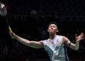 LEE Zii Jia tewas kepada pemain Indonesia, Jonata Christie 21-12, 18-21, 18-21 pada perlawanan suku akhir Kumamoto Masters 2024, di Gimnasium Wilayah Kumamoto 2024 di Jepun, hari ini.