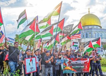 ANTARA solidariti rakyat Malaysia buat saudara di Palestin adalah agar kekejaman yang dilakukan
Israel dihentikan segera.