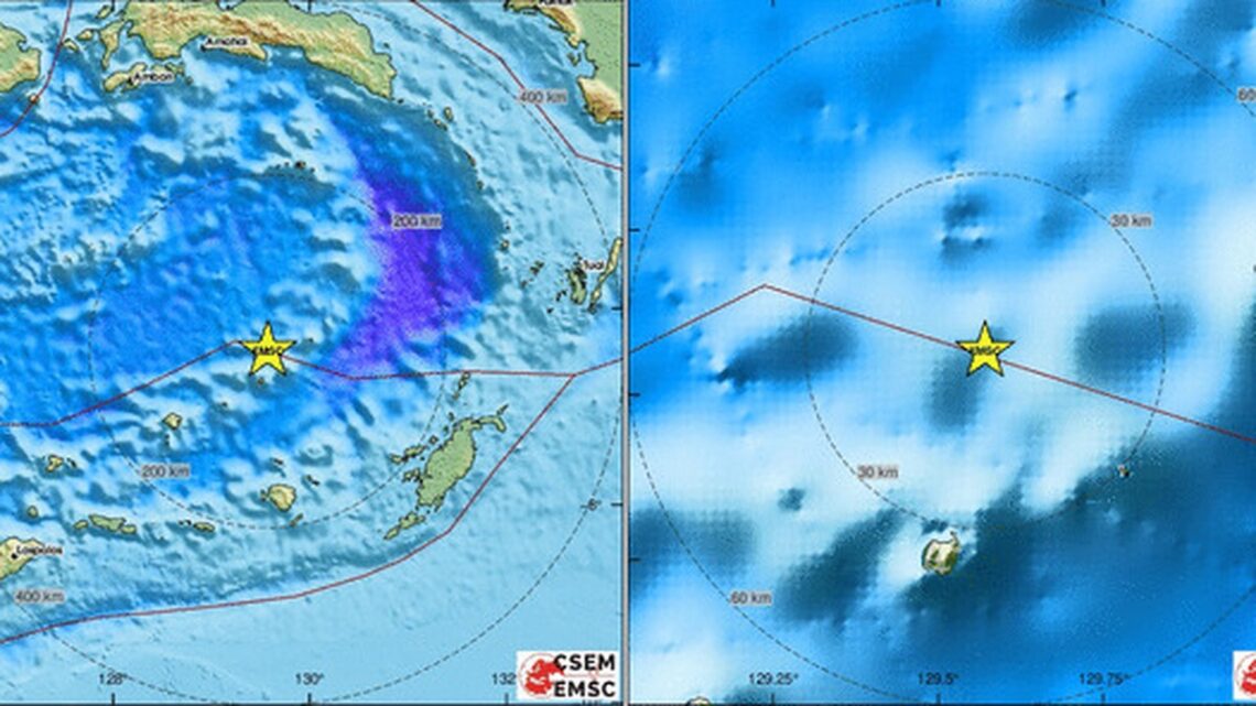 Gempa Bumi 71 Magnitud Landa Laut Banda Indonesia 1087