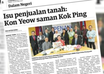 KERATAN laporan Utusan Malaysia.