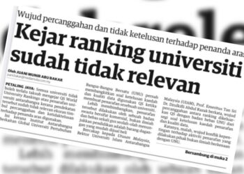 KERATAN laporan muka depan Utusan Malaysia.