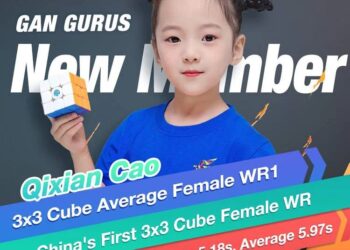 CAO Qixian berjaya menyelesaikan kiub rubik 3x3x3 dalam purata 5.97 saat. - AGENSI