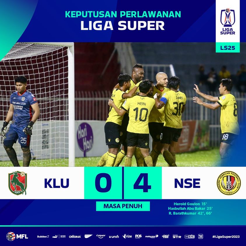 Negeri Sembilan benam Kelantan United 4-0