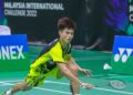 JUSTIN Hoh tewas kepada pemain Indonesia Moh. Zaki Ubaidillah 21-17, 12-21, 13-21 pada aksi pusingan pertama Thailand Masters 2025 di Stadium Nimibutr, Bangkok, hari ini.