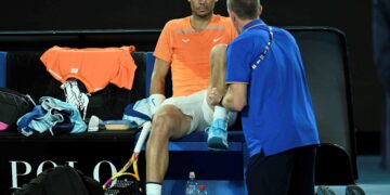 Rafael Nadal berdepan kecederaan peha menjelang Sukan olimpik paris 2024.-AFP