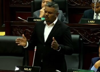 J. ARUL Kumar ketika menjawab soalan pada sesi pertanyaan lisan hari ketiga, Persidangan Ketiga (Belanjawan) Penggal Pertama, DUN Negeri Sembilan Yang Ke-15 di Seremban hari ini.