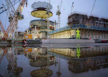 TAPAK pembinaan stesen janakuasa nuklear di Bridgwater, Somerset.-AGENSI