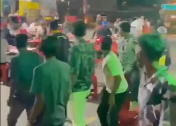 TANGKAP layar kejadian tersebut di Persiaran Raja Muda Musa, Klang, Selangor,