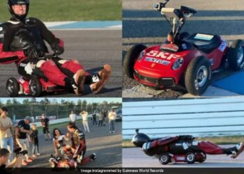 TANGKAP layar video Marcel Paul menguji kereta miniatur rekaannya di litar lumba Hockenheimring.-AGENSI