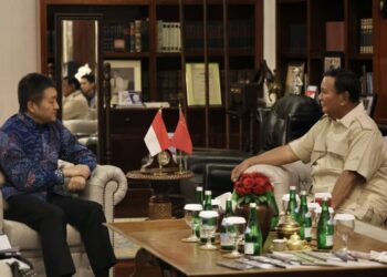 LU Kang bertemu Prabowo Subianto di kediamannya di Jakarta.-AGENSI