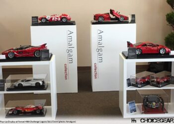 KOLEKSI kereta miniatur jenama Ferrari dihasilkan syarikat Amalgam.-AGENSI