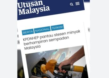 Keratan akhbar Utusan Malaysia