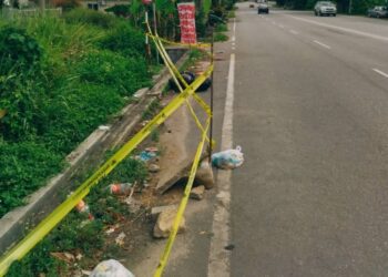 ANTARA lokasi pembuangan sampah haram di Kuala Kangsar, Perak.