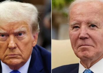 DONALD Trump (kiri) dan Joe Biden