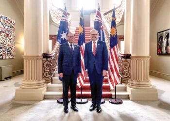 PERDANA Menteri, Datuk Seri Anwar Ibrahim bersama Perdana Menteri Australia, Anthony Albanese di Melbourne.