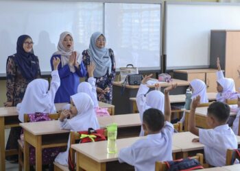 Sebanyak 27 pereatus Murid Tahun Satu melalui proses intervensi bagi menguasai 3M.- Gambar hiasan