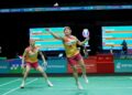 CHEN Tang Jie-Toh Ee Wei tewas kepada pasangan Thailand, Dechapol Puavaranukroh-Supissara Paewsmapran 21-15, 21-12 pada pusingan pertama Masters Jepun 2024 di Gimnasium Wilayah Kumamoto, hari ini.