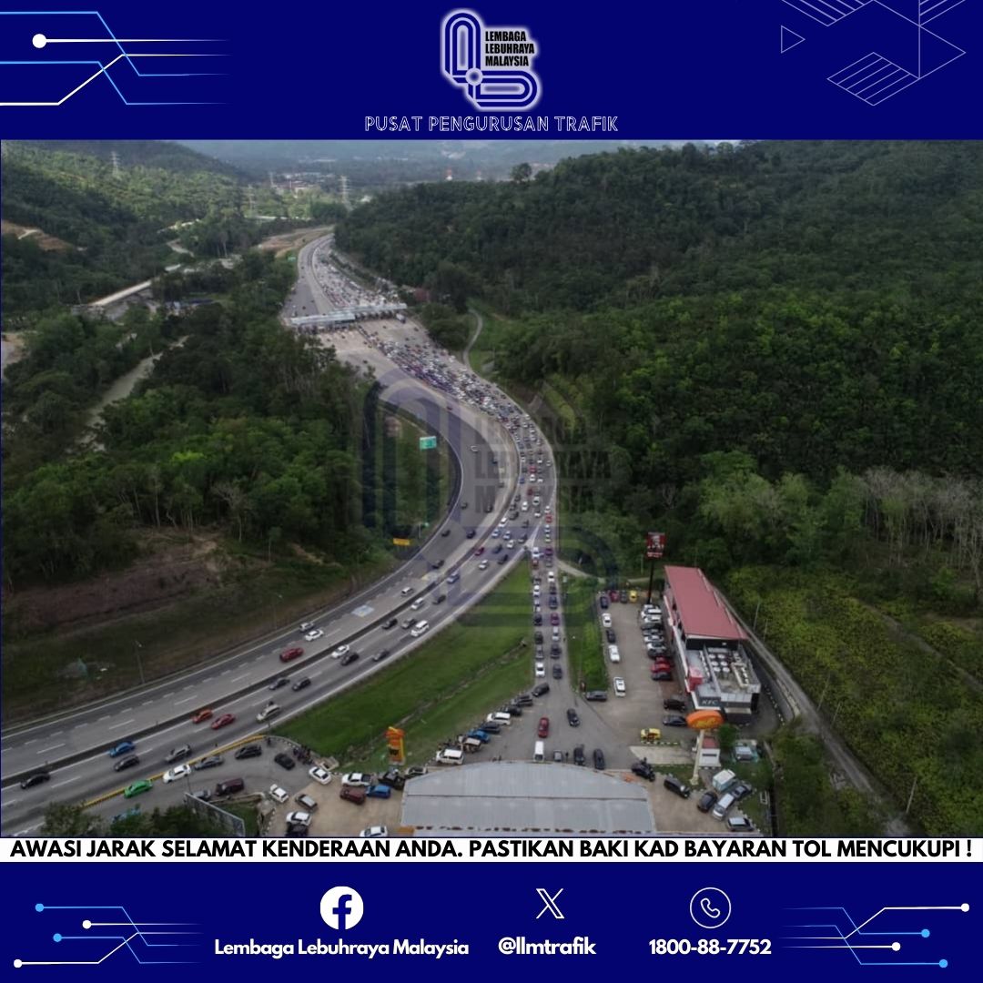 Aliran trafik lebuh raya utama ke ibu negara sesak