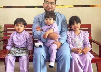 SAMBUTAN Aidilfitri  Muhammad Nadir Al-Nuri Kamaruzaman tahun ini jauh lebih bermakna selepas anak-anaknya pulang ke pangkuannya dalam keadaan selamat atas langkah  diplomasi insani oleh Anwar Ibrahim.-FB NADIR AL-NURI