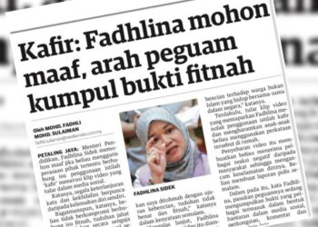 KERATAN laporan Utusan Malaysia.