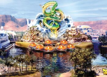 ROLLER coaster naga Shenron bakal menjadi mercu tanda utama taman tema Dragon Ball. – AGENSI