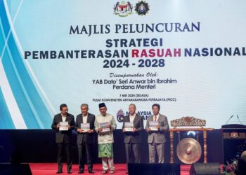 DIHARAP Strategi Pembanterasan Rasuah Nasional 2024-2028 yang dirasmikan di Pusat Konvensyen Antarabangsa Putrajaya (PICC), baru-baru ini dapat mengubah masyarakat untuk lebih berintegriti.