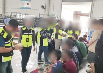 Sebahagian daripada PATI yang ditahan dalam Ops Mahir melibatkan dua kilang di Iskandar Puteri, Johor.