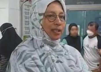 MUSALMAH Yusop ketika ditemui pemberita di Hospital Seberang Jaya, Pulau Pinang