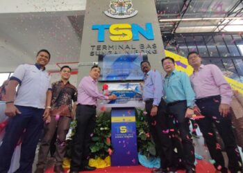 PROJEK menaik taraf Terminal Bas Sungai Nibong (TSN) hasil kerjasama strategik antara UDA, Easybook dan MBPP menelan belanja lebih RM7 juta dan siap sepenuhnya sejak April lalu.-UTUSAN/IQBAL HAMDAN