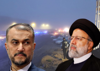 Hossein Amir Abdollahian (kiri) dan Ebrahim Raisi.