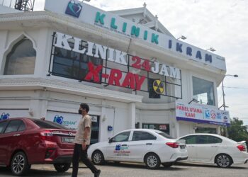SALAH sebuah cawangan Klinik Ikram yang dibuka di Pengadang Baharu, Kuala Terengganu. - UTUSAN/PUQTRA HAIRRY ROSLI