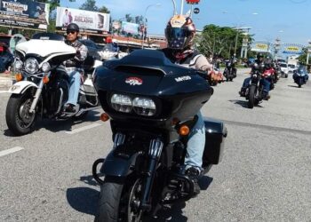SEBAHAGIAN daripada penunggang motosikal berkuasa tinggi yang hadir memeriahkan TIBW 2024 di Dataran Syahbandar, Kuala Terengganu, semalam. UTUSAN/PUQTRA HAIRRY ROSLI